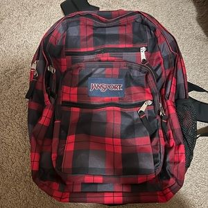 Flannel Plaid Jansport “Big Student” Backpack